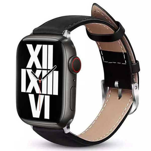 Pasek Crong Noble Band do Apple Watch, czarny